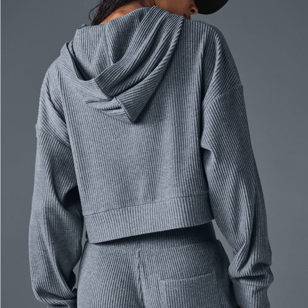 ALO Muse Hoodie, XS, steel grey heather